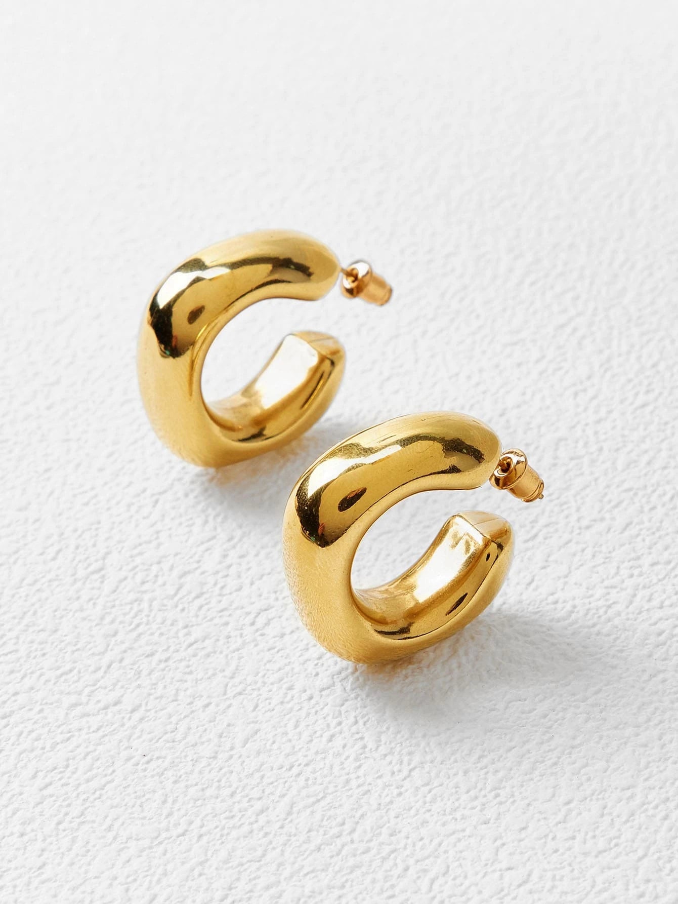 Stainless Steel Minimalist Hoop Earrings