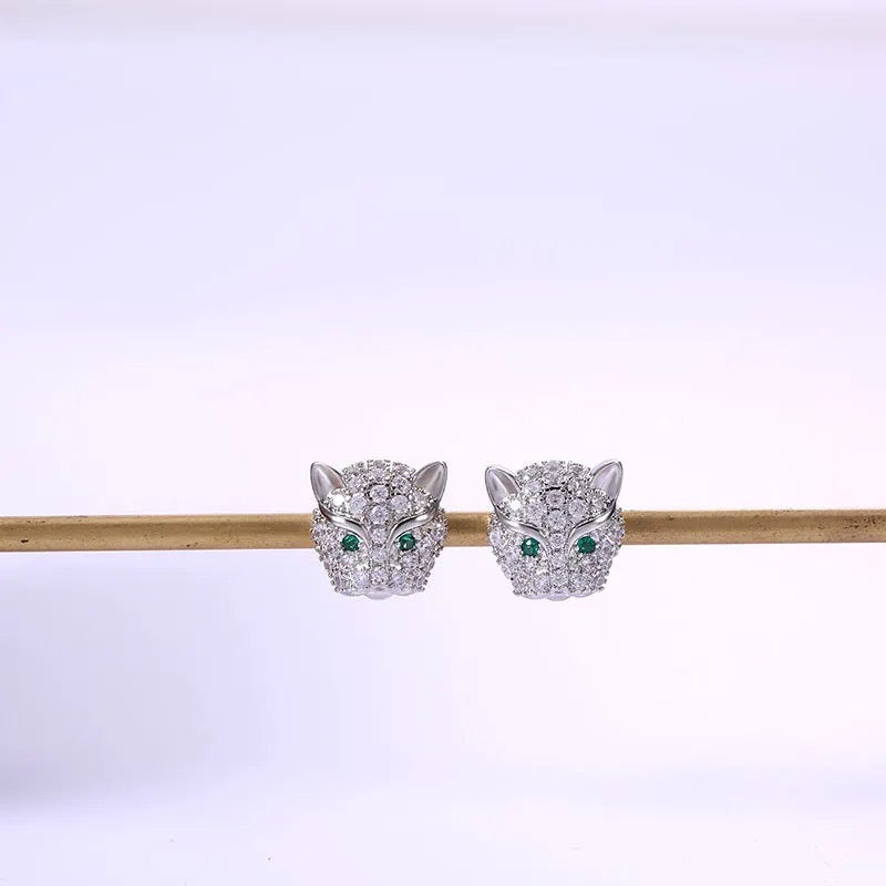 Silver Tiger Studs
