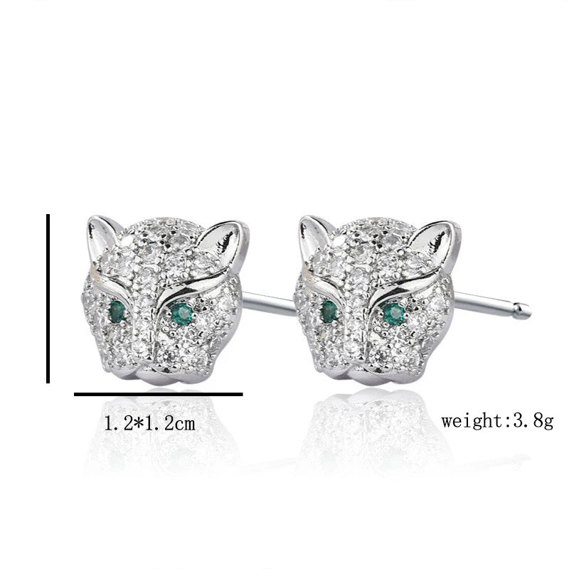 Silver Tiger Studs