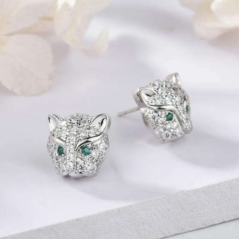 Silver Tiger Studs