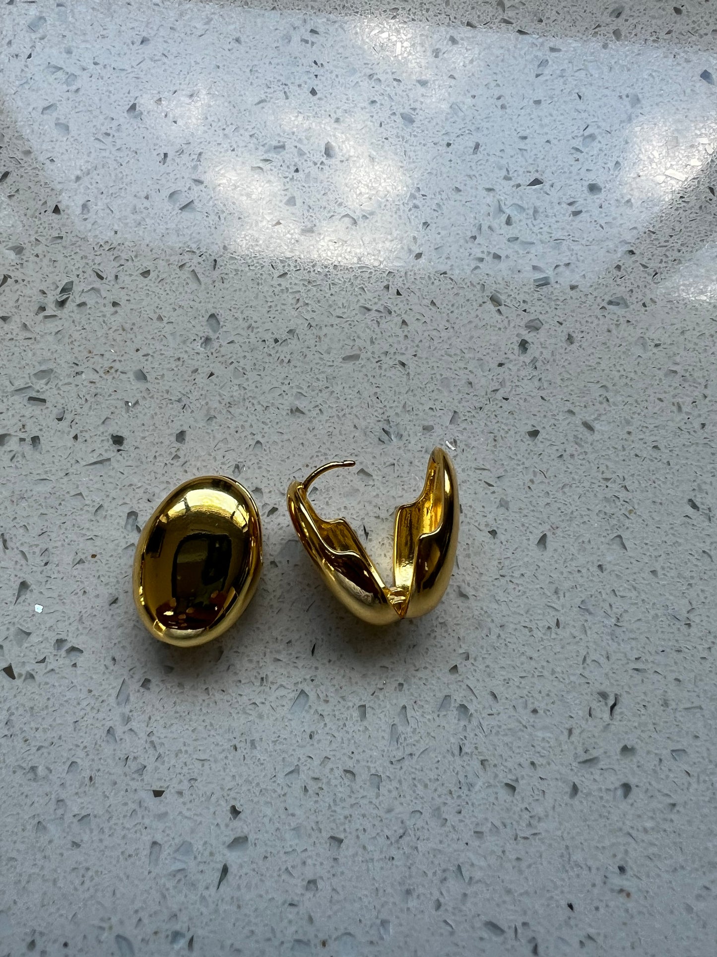 Aurelia Sculpted Dome Stainless Steel Earrings – Gold & Silver | Gillian & Co