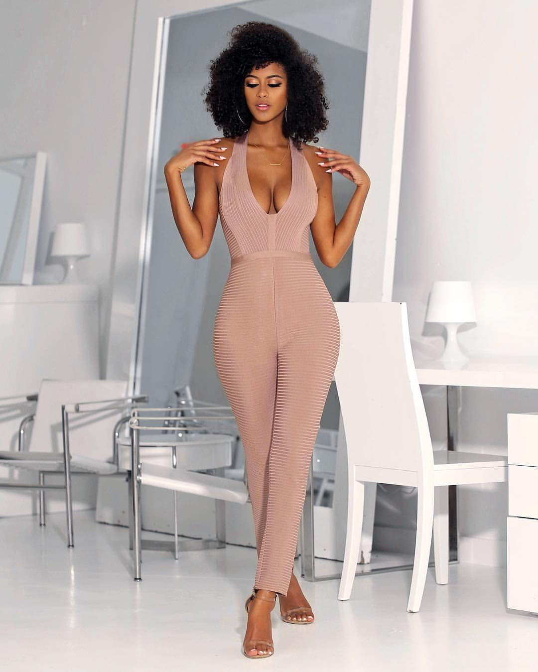 bandage jumpsuit