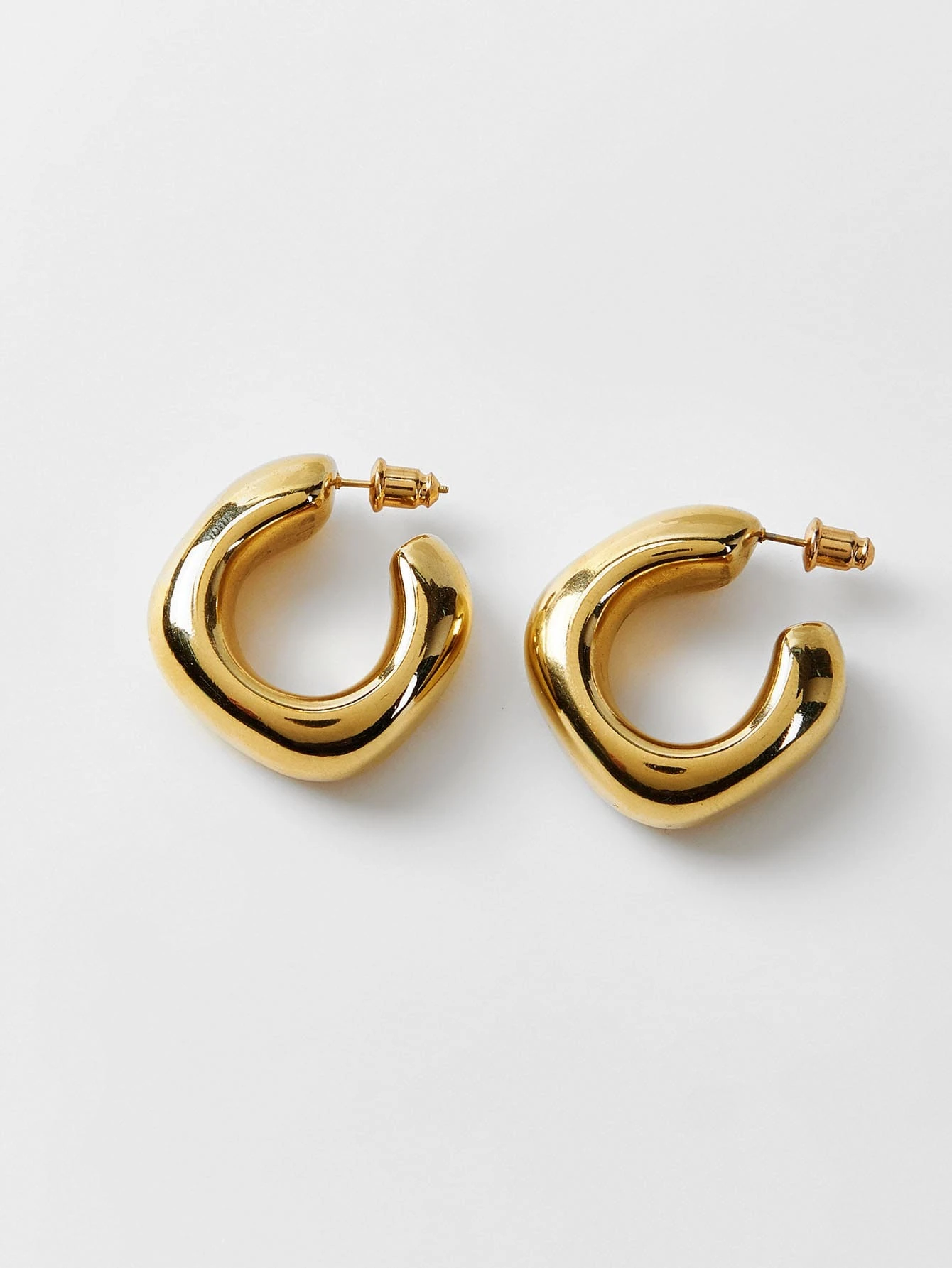Stainless Steel Minimalist Hoop Earrings – Gillian & Co